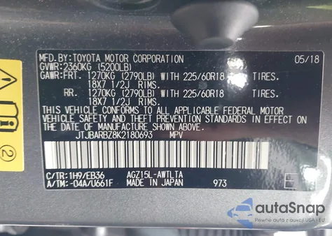 2019 Lexus Nx 300 F Sport from USA, damaged, VIN JTJBARBZ8K2180693